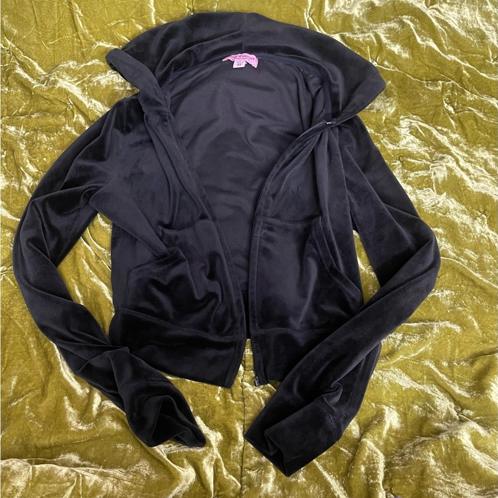 Juicy Couture Black Velour Jacket READ BELOW